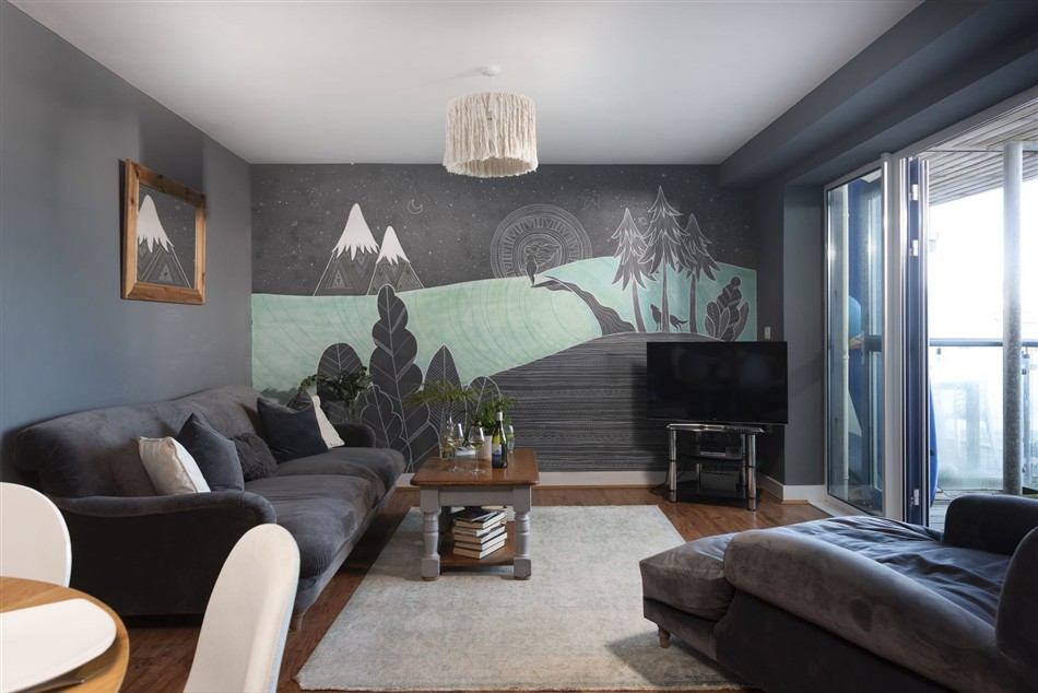 Living room in Bathsheba, Ocean 1, Newquay
