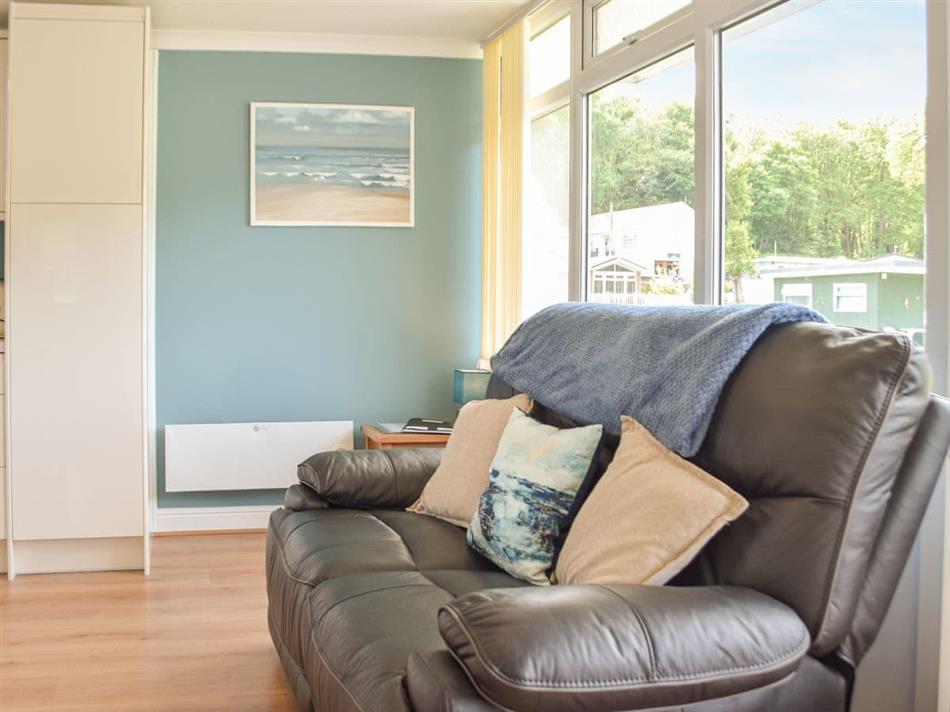 Living room in Chalet 136, Gilfachrheda, near New Quay