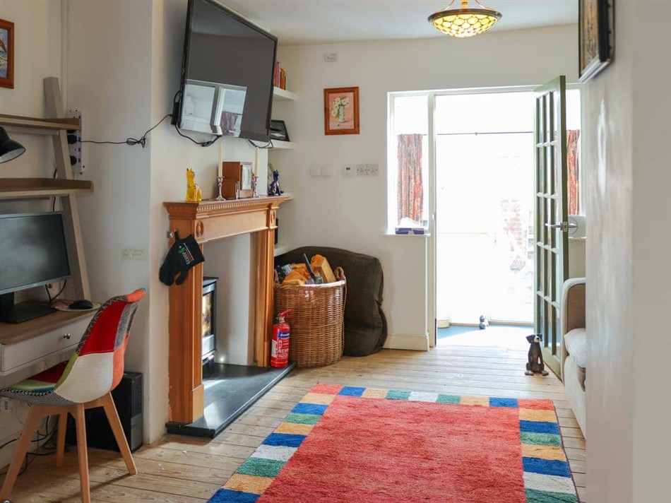 Living room in Crescent Cottage, Newtown