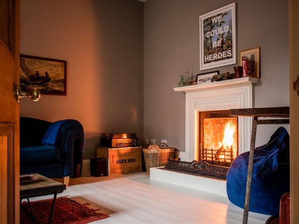 Living room in Glendye Cottages and Cabins - North Lodge, Banchory