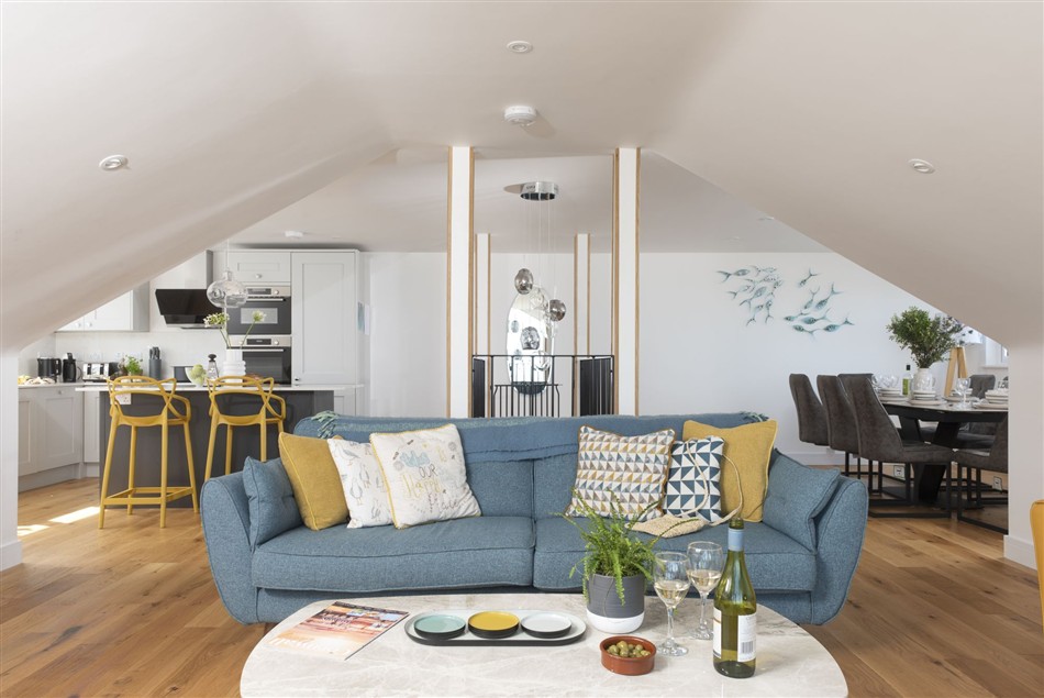 Living room in Greensleeves, St Ives