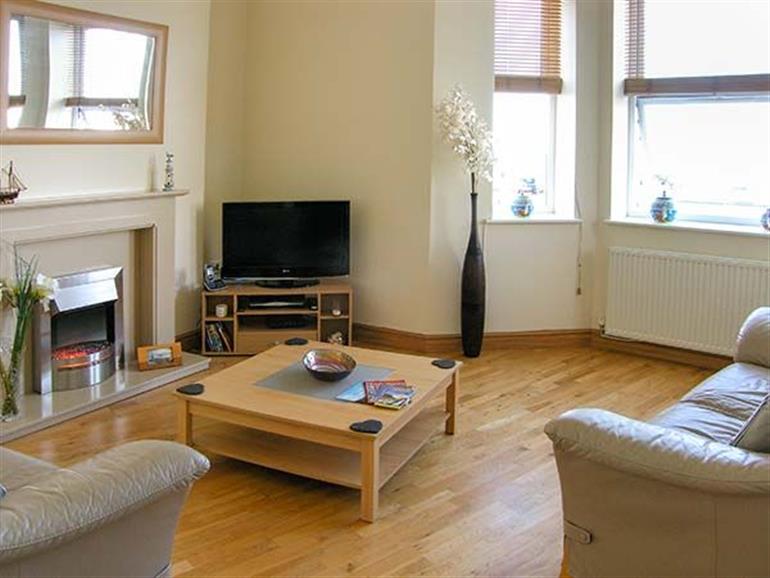 Living room in Gwylanedd One, Llanfairfechan