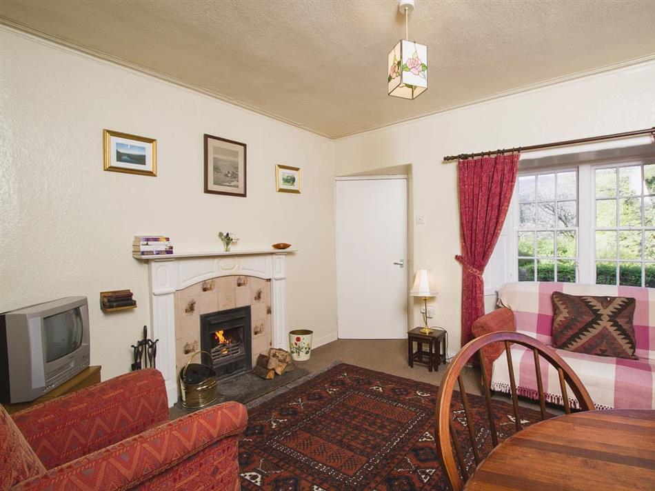 Living room in Katy’s Cottage, Glenprosen, by Kirriemuir, Angus