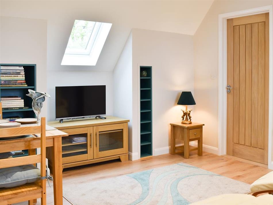Living room in Leveret Lodge, Bures