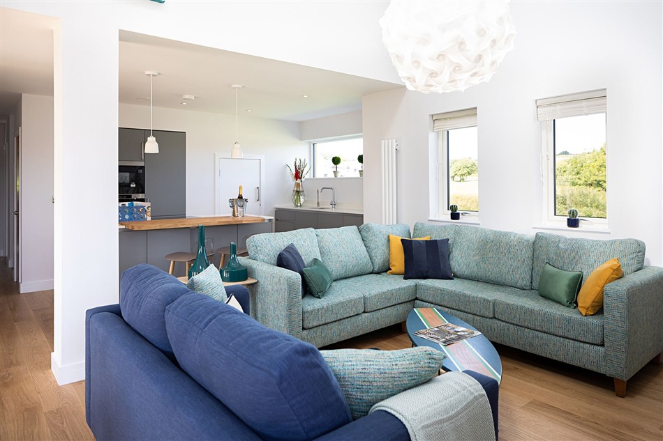 Living room in No.1 The Vista, Willingcott, Woolacombe