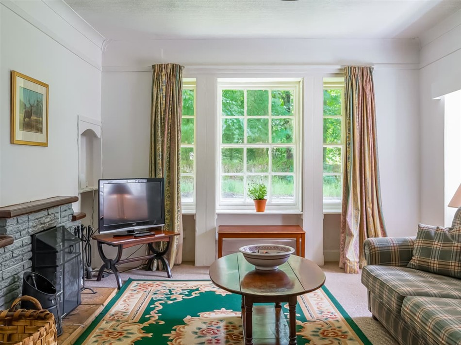 Living room in North Lodge, Banchory
