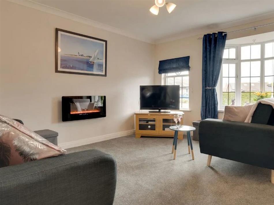 Living room in Rainbow View, Seahouses