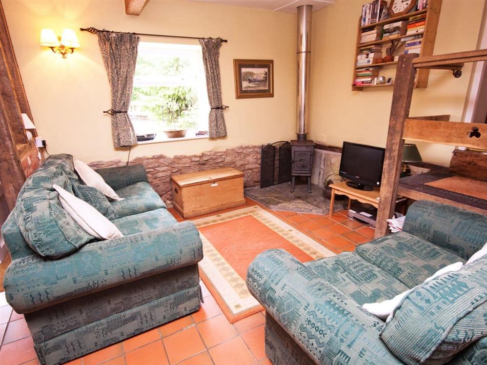 Living room in Rye Court Cottage, Berrow, near Malvern