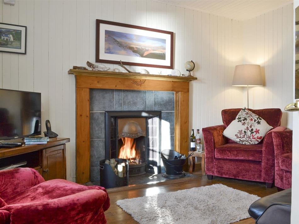 Living room in Shore Cottage, Arnisdale, near Glenelg