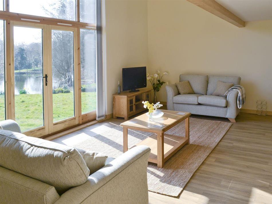 Living room in Springwater Lakes - Orchid Lodge, Hainford near Norwich