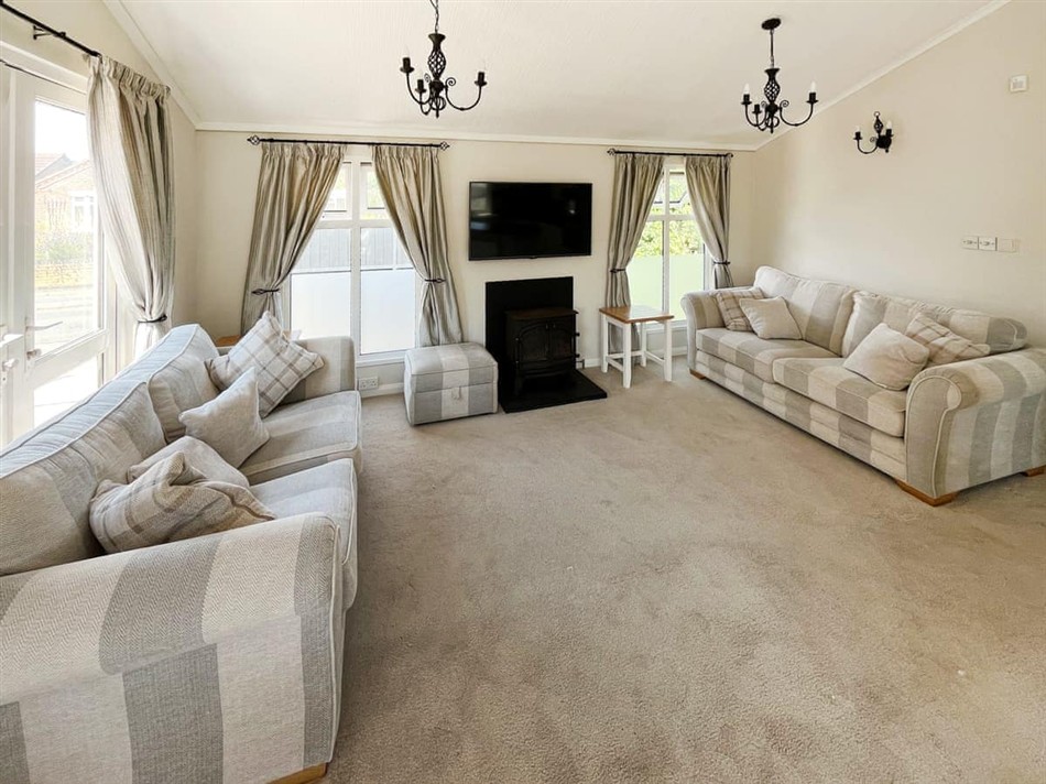 Living room in The Lodge, Hogsthorpe