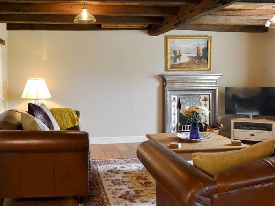 Living room in The Long House, Little Barugh