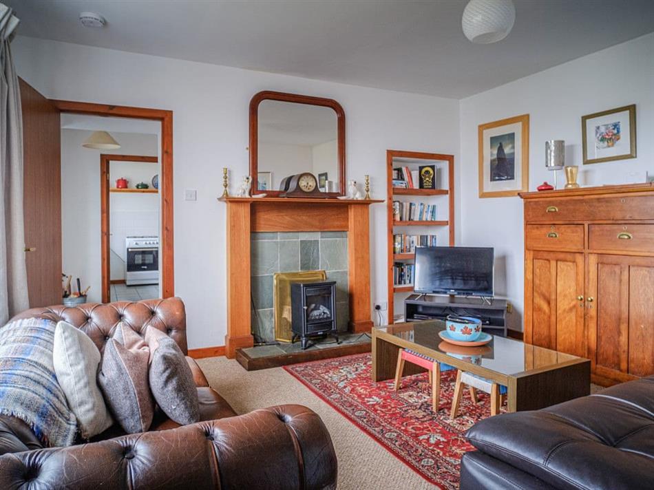 Living room in The Nicolson House, Lemreway, Outer Hebrides