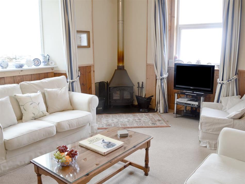 Living room in The Old School House, Lonbain, by Applecross, Wester Ross