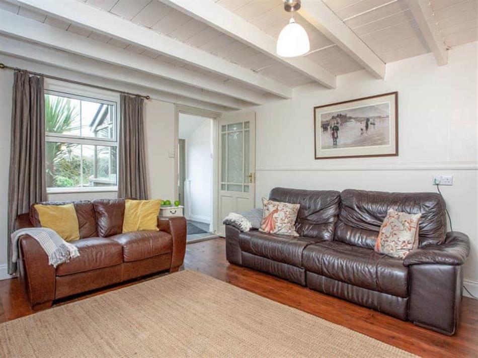 Living room in The Smithy, Polgigga, near Sennen Cove