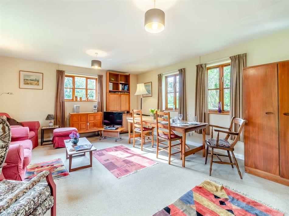 Living room in Water Hall Cottage, Kettlebaston