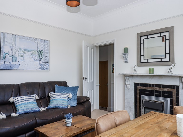 This is the living room at Kinbrae Apartment in Torquay