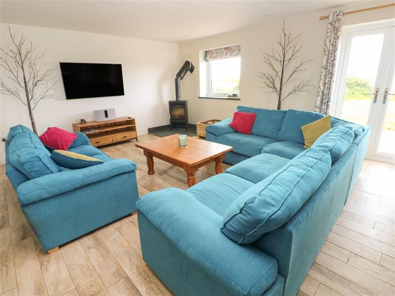 The living room at Landfall in St. Twynnells near Pembroke