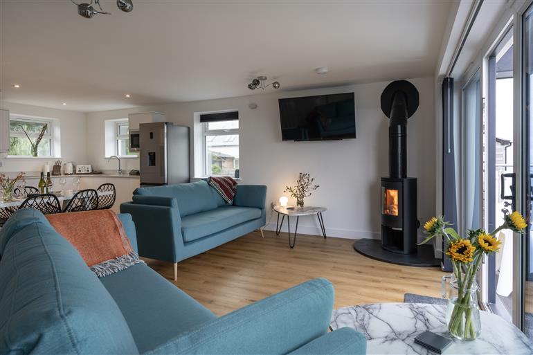 The living room at Lanyon in St Ives