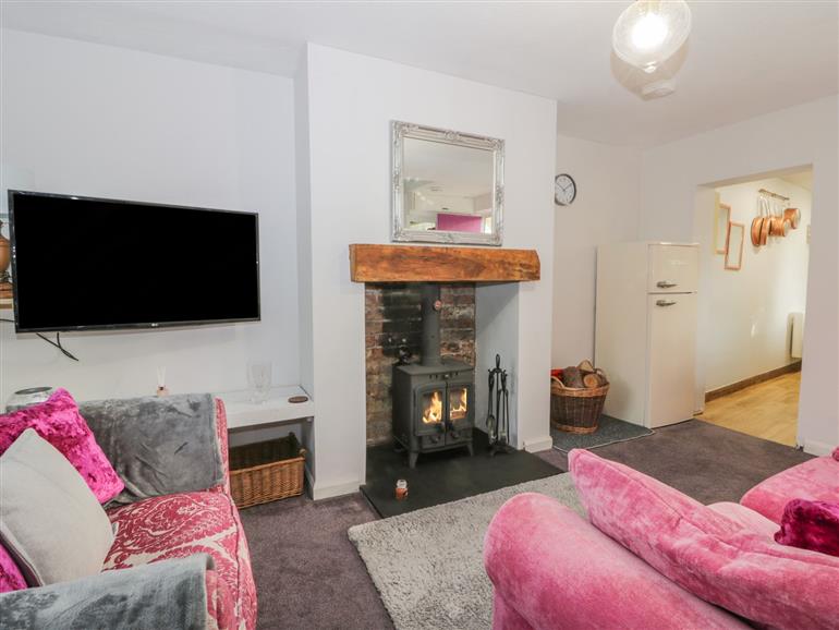 The living room at Lavender Cottage in Atwick near Hornsea