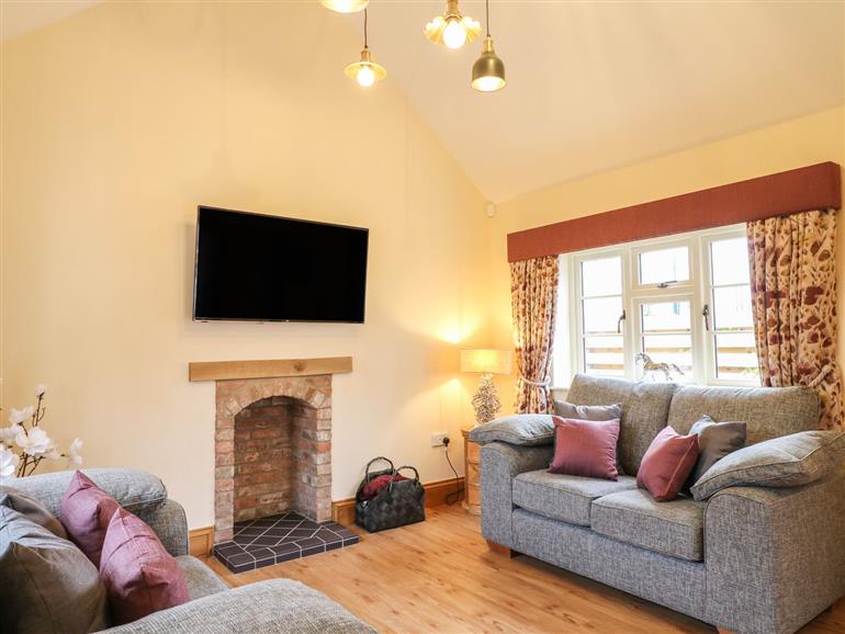The living room at Little Gem in Marchington