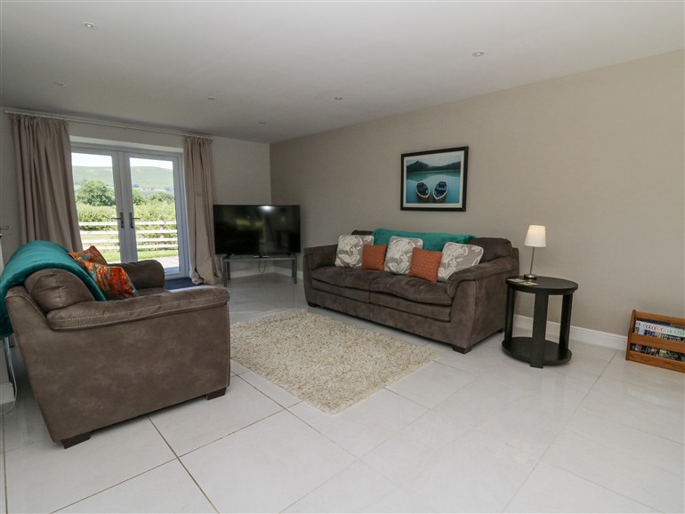 This is the living room at Little Penrhosgoch Barn near Rhayader