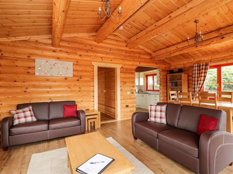 This is the living room at Maple Lodge in Greetham