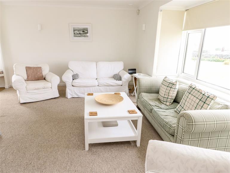 This is the living room at Moorside in Trearddur Bay