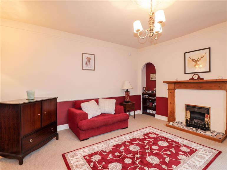 This is the living room at Morlich in Elgin