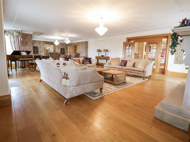 This is the living room at Mount House near Dyserth