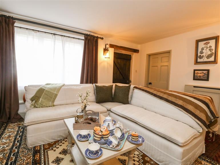 The living room at Norden House in Maiden Newton