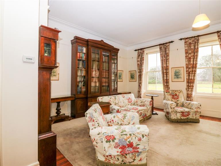The living room at North Wing in Pitmedden
