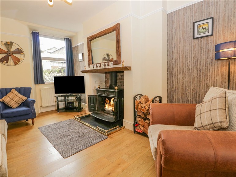 This is the living room at Nutkin Cottage in Windermere