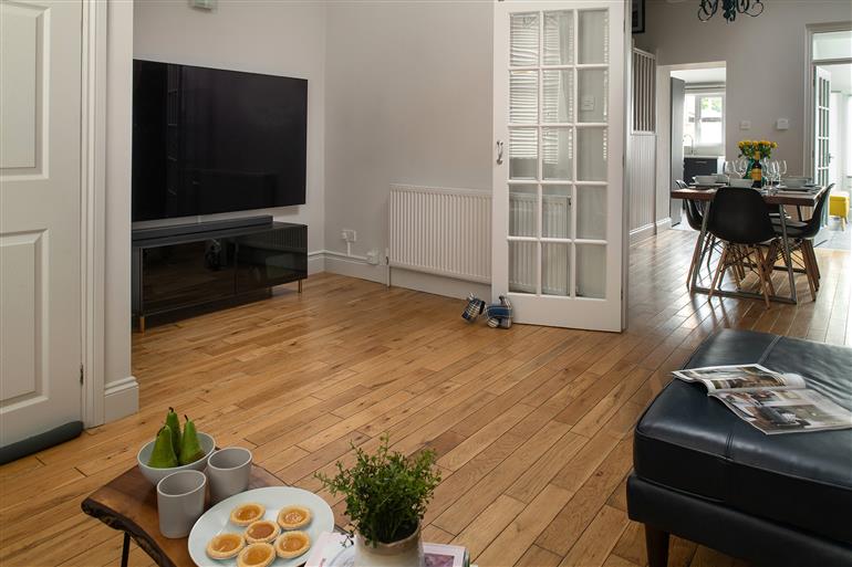 This is the living room at Nythfa in Llanrwst