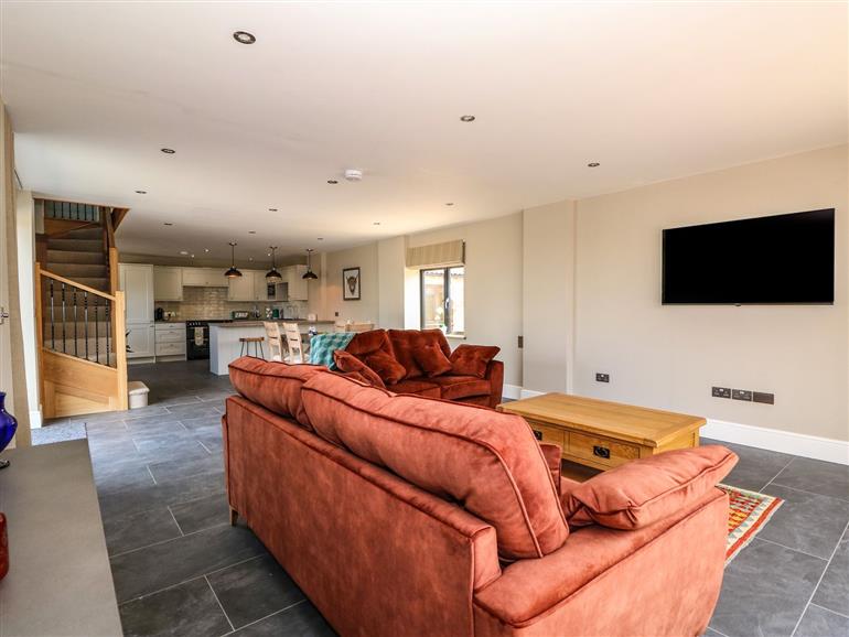 This is the living room at Old Willow Barn in Kirton