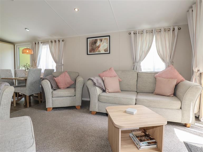 The living room at Pams Place in Crantock