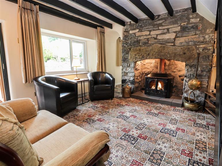 The living room at Pen-y-Craig in Gwaenysgor near Prestatyn