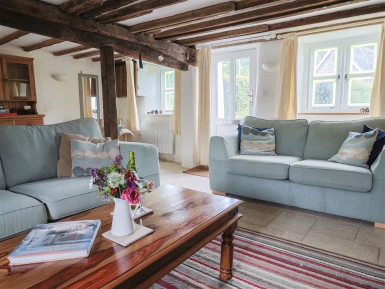 The living room at Picket Mead in Southleigh near Colyton