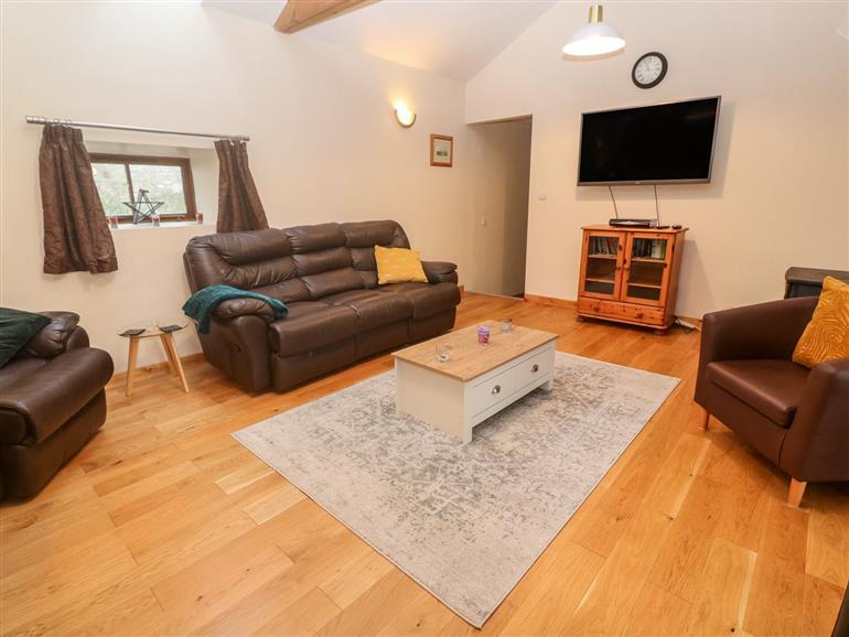 This is the living room at Piggery in Black Rock near Praze-An-Beeble