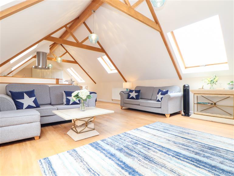 This is the living room at Potters Barn in Sithney near Helston