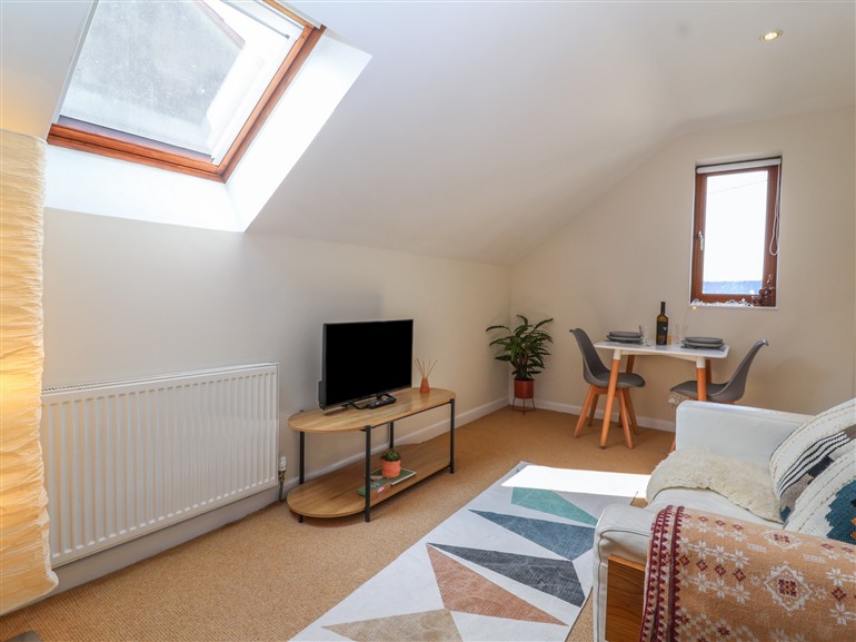 This is the living room at Priory Barn Annex in Walton near Street