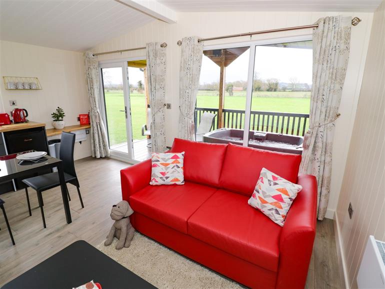 This is the living room at Rosewood Lodge in Bretforton