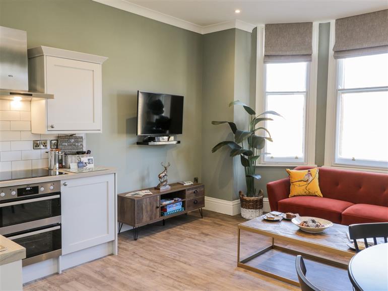 This is the living room at Saltern Suite in Loftus