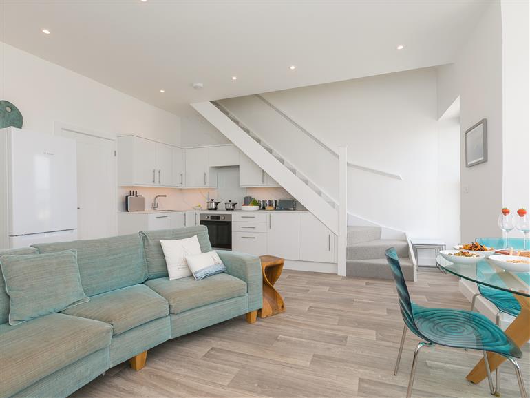 The living room at Samphire in Carbis Bay