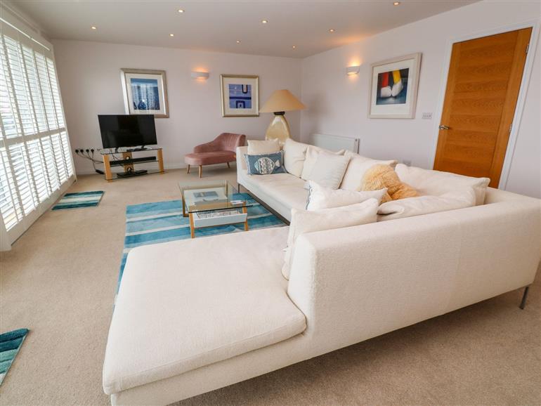 This is the living room at Sandbanks in Praa Sands