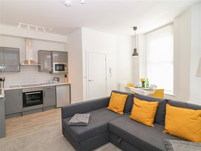 This is the living room at Sea Aster in Teignmouth