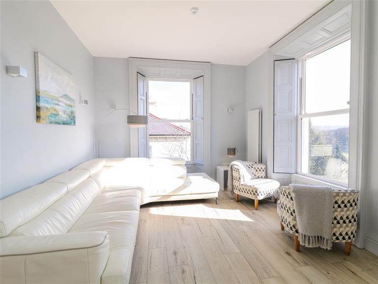 The living room at Sea Breeze in Ballycastle
