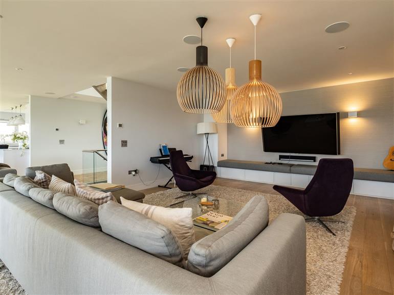 This is the living room at Seascape in Polzeath