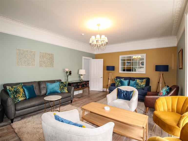 This is the living room at Seaside House in Weymouth
