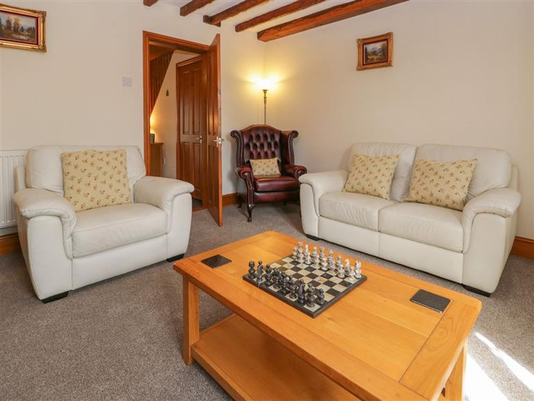 The living room at Shipwreck Cottage in Haverigg
